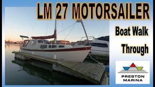 LM 27 Motorsailer Boat - Walk Through Video