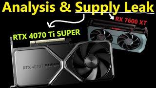 Nvidia RTX 4070 Ti SUPER & AMD RX 7600 XT 16GB Supply Leak (CES 2024 Analysis)