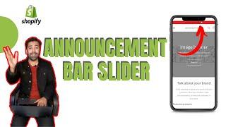 How To Add Announcement Bar Slider - Shopify Dawn Theme