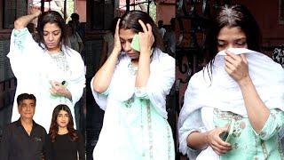 T Series Co Owner Krishan Kumar Wife Tanya Singh Sorrowful At Daughter Tishaa Kumar FuneraI