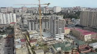 Drone Footage of a Construction Site on the Ahmadli, Baku | Free Stock Footage