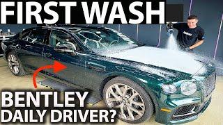 What It's Like to Daily Drive a $300k Bentley? First Wash Flying Spur Luxury Detail!