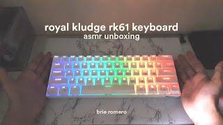 royal kludge rk61 rgb wireless mechanical keyboard asmr unboxing!