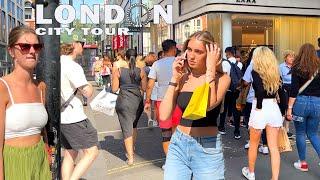 LONDON CITY TOUR | Oxford Street Summer Walk, June 2023 |London Street Walk 4K