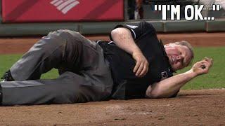 MLB Umpires Getting Hit