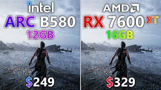 Intel ARC B580 vs RX 7600 XT - Test in 19 Games (1440P)