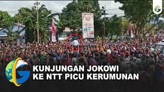 Viral Video Jokowi Dalam Kunjungan Kerja Ke NTT Timbulkan Kerumunan