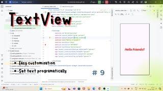 TextView in Android Studio : Easy Tutorial with Demo | 09 Android Development Tutorial for Beginners