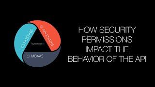 How security permissions impact the behavior of APIs