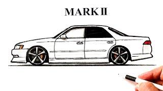 Как нарисовать Тойоту Марк 2