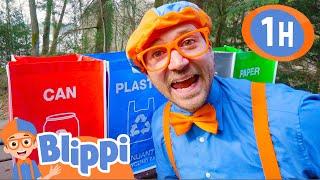 Learn to Recycle in Blippi's Great Green Adventure! | 1 HOUR OF BLIPPI | Educational Videos for Kids