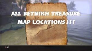 ESO All Betnikh Treasure Map Locations!!!