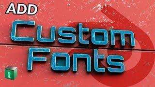 Blender Secrets - Installing Custom Fonts