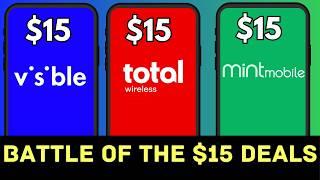 Visible, Total Wireless, Mint Mobile - Which $15/mo deal is better?