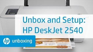 Unboxing and Setting Up the HP Deskjet 2540 All-in-One Printer | HP