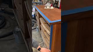 Veneer Repair on Mid Century Modern Furniture Flip! Easy Tutorial