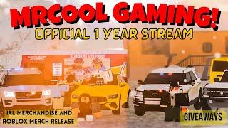 1 Year of MrCool Gaming Official Stream! *IRL Merchandise, Roblox Merchandise release and MORE!*