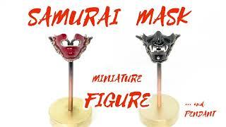 Samurai mask miniature figure