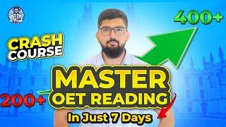 Master OET Reading In 7 Days | Crash Course