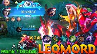 MANIAC Leomord Deadly HyperCarry - Top 1 Global Leomord by  A B E - Mobile Legends