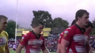 Leeds Rhinos and Wigan Warriors Leave The Pitch With Focus On Referee Steve Ganson 30/07/2010 HD