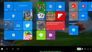 How to turn off tablet mode in Windows 10