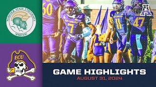 Game Highlights: Norfolk State vs East Carolina (August 31, 2024)