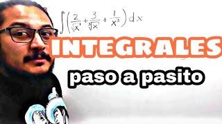 Integrales EXPLICADO DETALLADAMENTE (ejercicio 1)