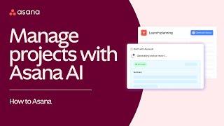 Asana AI: Manage projects with Asana AI