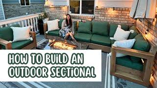 How to Build an Outdoor Sectional