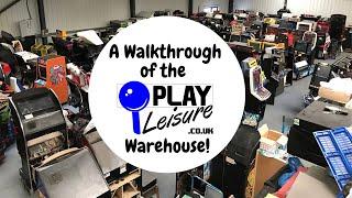 A Sneak Peek Walkthrough the Play Leisure Warehouse! Arcade Machines, Pinball, Amusements and More