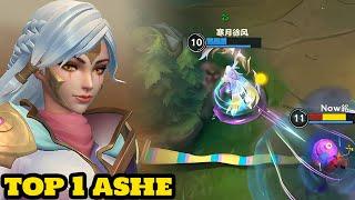 Wild Rift ashe  -  top 1 ashe high noon ashe mythic Gameplay Rank season 15