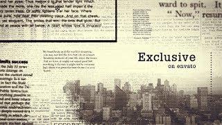 Typo Opener / Old Newspapers Clipping (After Effects template)