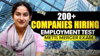 Get Interview Calls in 200+ Companies | Mettl Mercer Exam Full Details | Eligibility | Paper Pattern