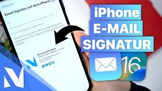 E-Mail Signatur mit Bild KOSTENLOS auf dem iPhone erstellen (iOS 16) - So gehts! | Nils-Hendrik Welk