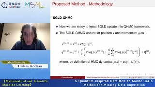 A Quantum-Inspired Hamiltonian Monte Carlo Method for Missing Data Imputation