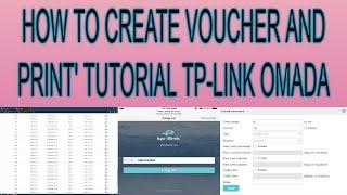 HOW TO CREATE VOUCHER AND PRINT' [ TP-LINK OMADA ]