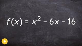 Factoring a trinomials to find the zeros of a function