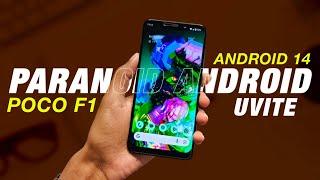 POCO F1 - Paranoid Android Uvite - Android 14 - Full Detailed Review