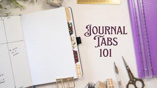 How to cut tabs into your journal  for quick & easy page navigation | Bullet Journal 101