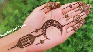 EID 2024 Special Chand Mehndi Design | simple mehndi designs | simple eid mehndi designs