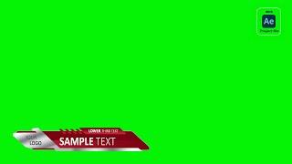 3D View with Project File NON COPYRIGHT Red Title Green Screen Chroma