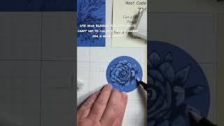 Create a wow effect by using your blender pen and white craft pad to color flowers.