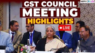 Top Highlights Of GST Meet I GST Council Meeting Outcome LIVE I GST News Today I GST Meet Today LIVE