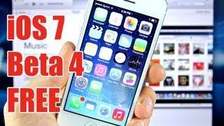 How To Install & Update iOS 7 Beta 4 FREE For iPhone 5/4S/4 iPad 4/3/2/Mini Without Registering UDID