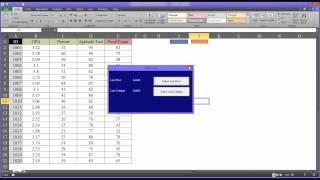 Finding the Last Row or Column with an Excel VBA UserForm