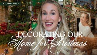 DECORATING FOR CHRISTMAS & HUGE HOME DECOR HAUL  Cozy Christmas Chronicles | Vlogmas Day 1