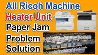 Ricoh mp2014 paper jam problem Solution Ricoh mp301 mp201 Paper fold problem Solution in Heater Unit