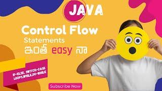 Java Control Flow Statements In Telugu – If, Else, Switch, Loops Explained