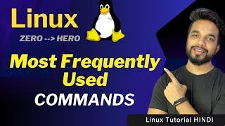 MOST Frequently USED LINUX COMMANDS in JOB for Beginners [HINDI]